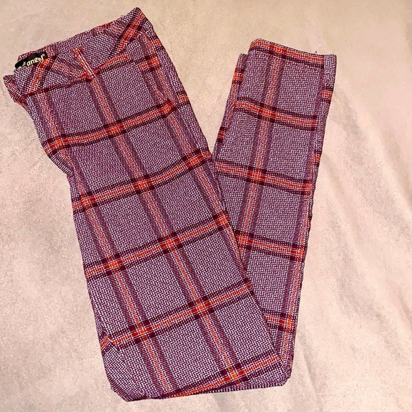 like an angel Pants - Like an Angel Plaid Skinny Pants